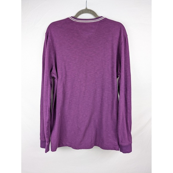 Tartan & Blu Russell Simmons Mens Long Sleeve V Neck T Shirt Purple S Y2K Preppy - Picture 3 of 9